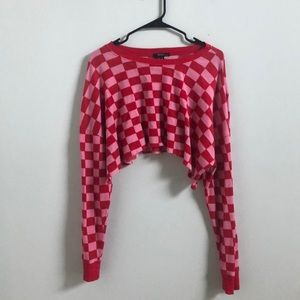 Checkered Crop Top